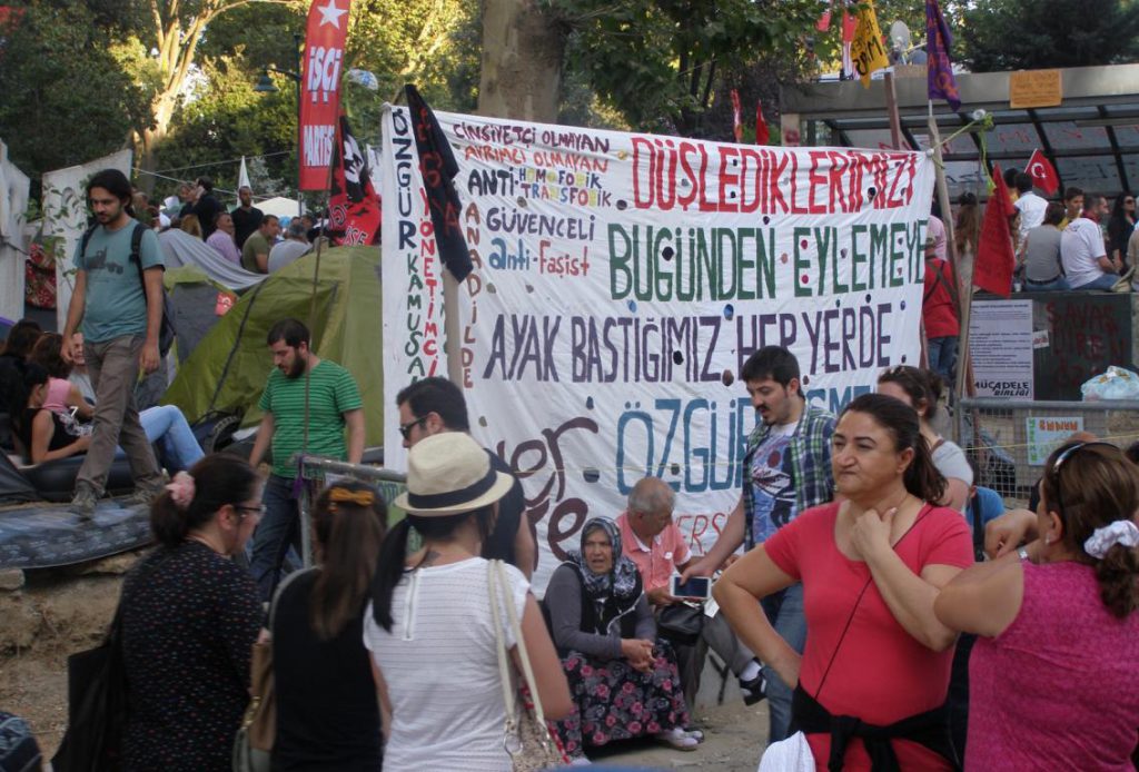 من اعتصام "غازي بارك" في إسطنبول، 2013 (OpenDemocracy)